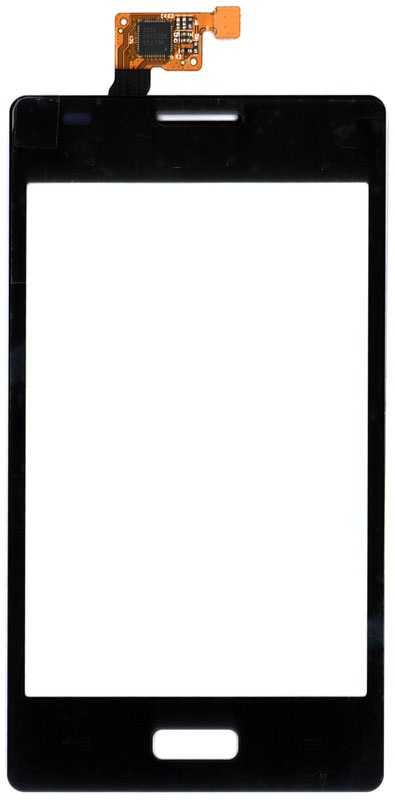 Сенсорное стекло (тачскрин) для LG Optimus L5 E610 E612 черное
