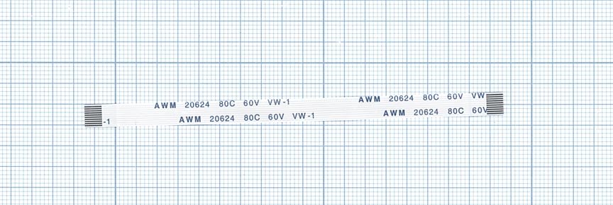 Шлейф универсальный 10pin, шаг 0,8мм, длина 10см