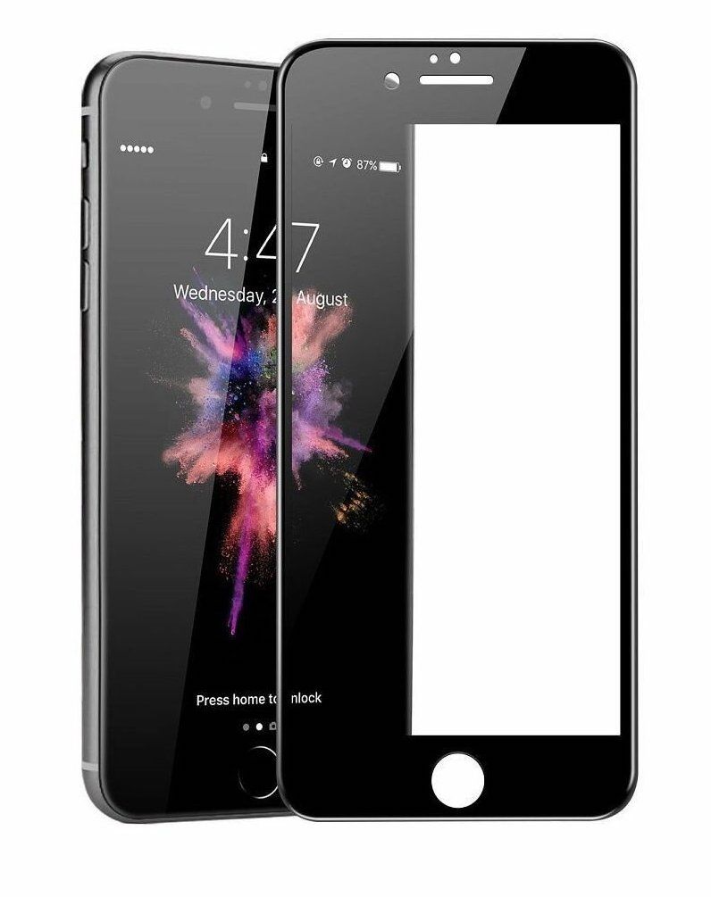Защитное стекло во весь экран Apple iPhone 7 Plus черное, OEM