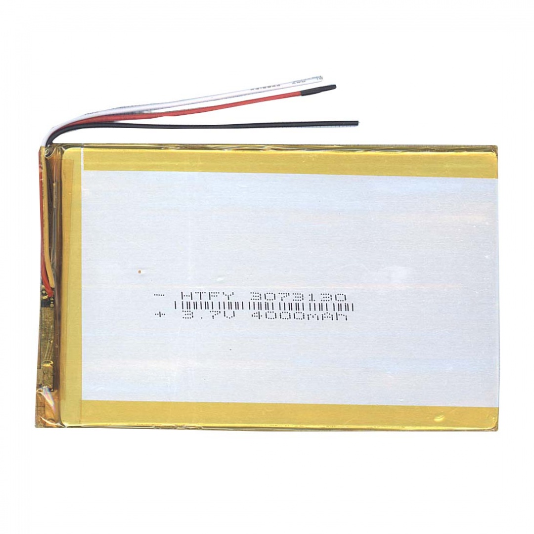 Аккумулятор Li-Pol (батарея) 3*73*130мм 3pin 3.7V/4000mAh