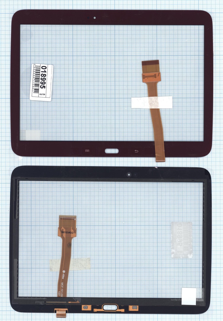 Сенсорное стекло (тачскрин) для Samsung Galaxy Tab 3 10.1 P5200 P5210 красное