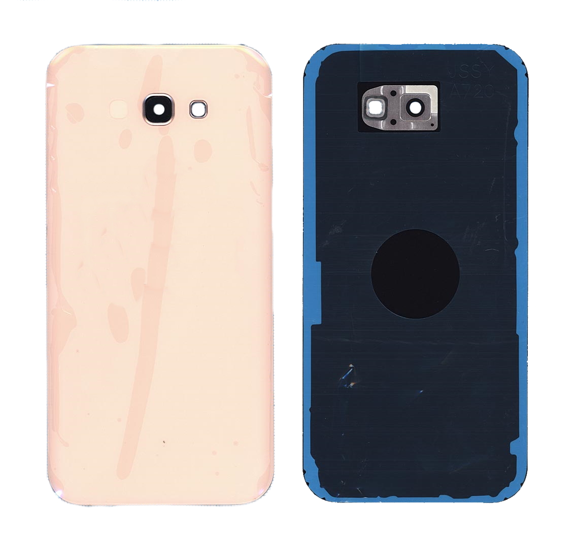 Задняя крышка для Samsung A720 Galaxy A7 (2017) розовая