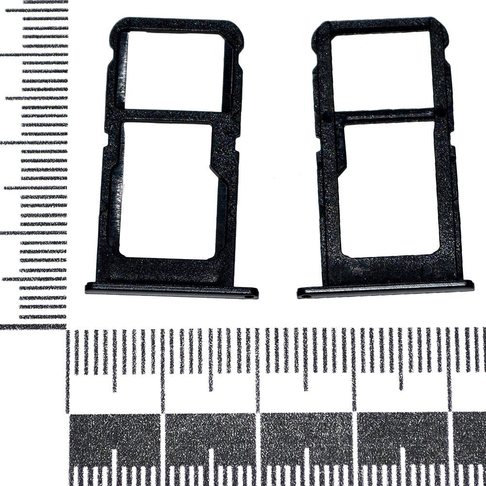 Держатель сим-карты Honor 8 Lite/P8 Lite 2017 черный orig Factory