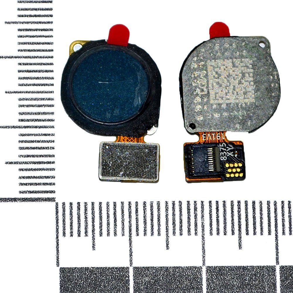 Шлейф Huawei P Smart Z/Honor 9X + сканер отпечатка пальца зеленый orig Factory