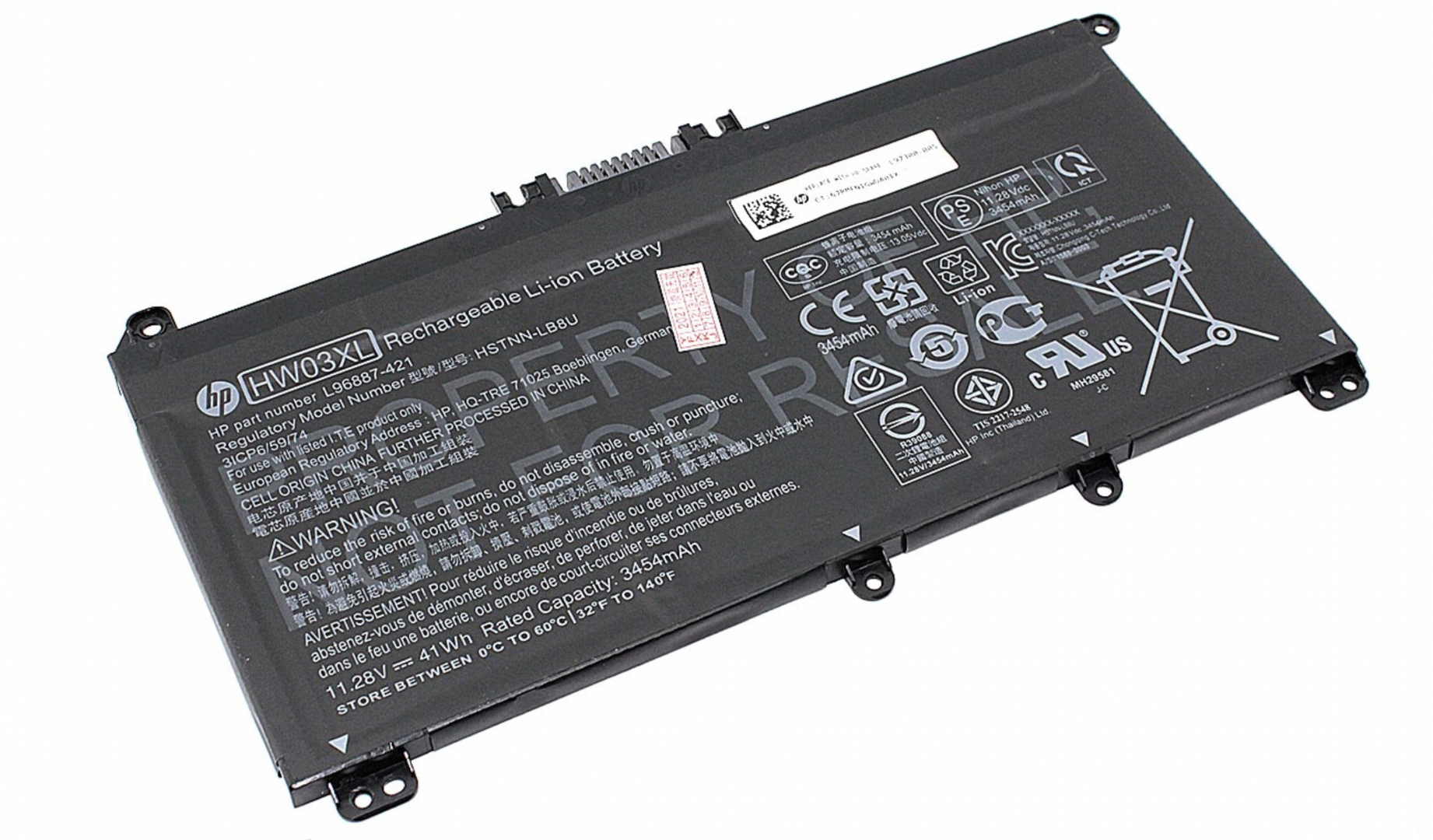 Аккумулятор HP Pavilion 15-EH 11.34V, 41.04Wh, Original