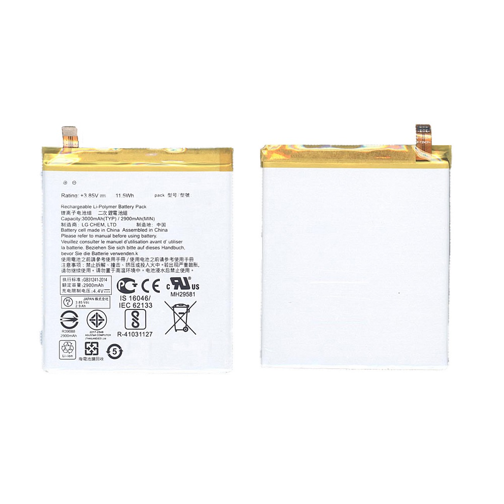 Аккумуляторная батарея C11P1511 для Asus ZE552KL, ZenFone 3 2900mAh / 11.5Wh 3,85V