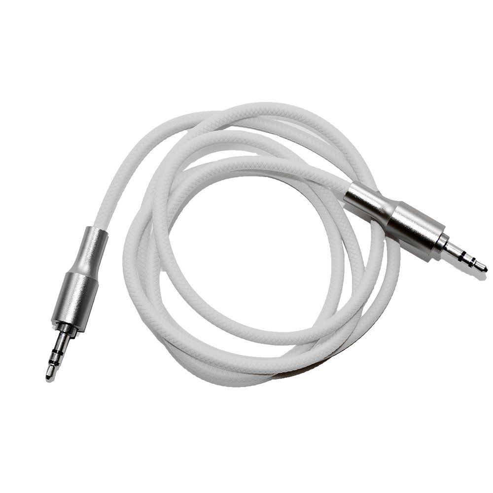 Кабель AUX "F" круглый белый (1м)