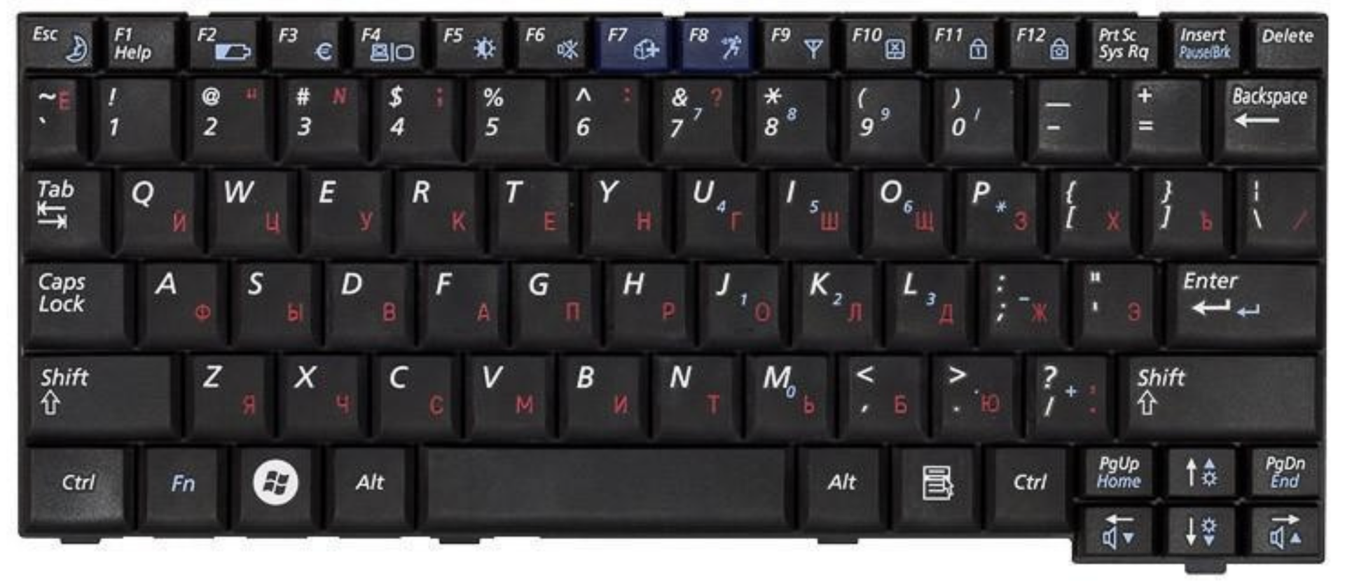 Клавиатура Samsung NP-N110 OEM