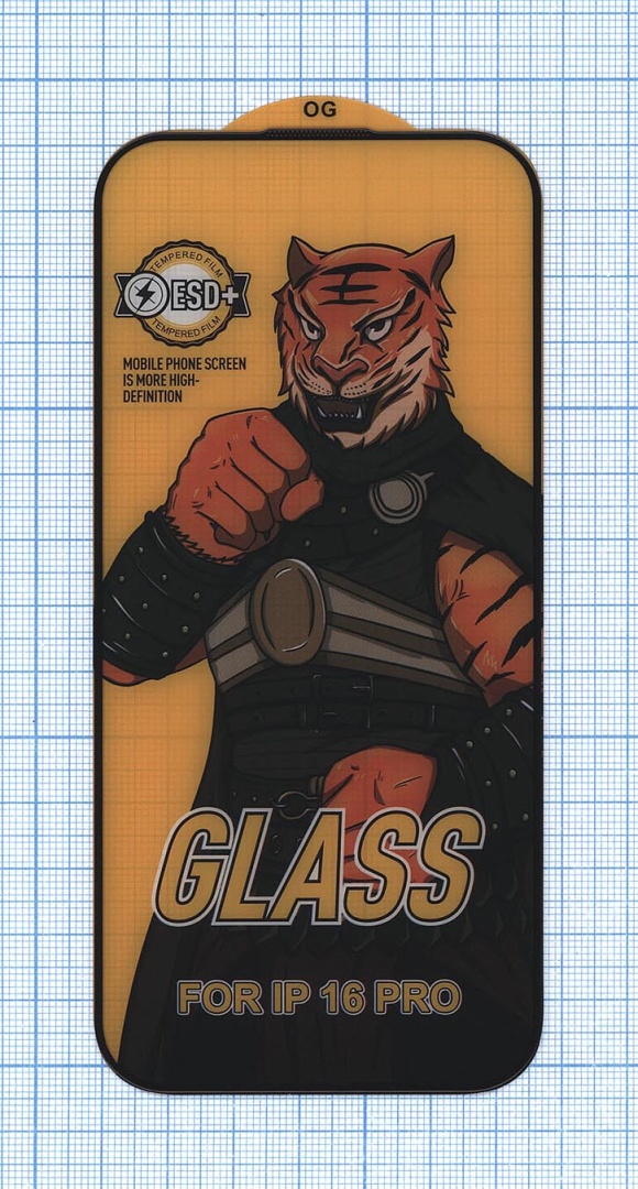 Защитное стекло "Полное покрытие" для Apple iPhone 16 Pro Max черное