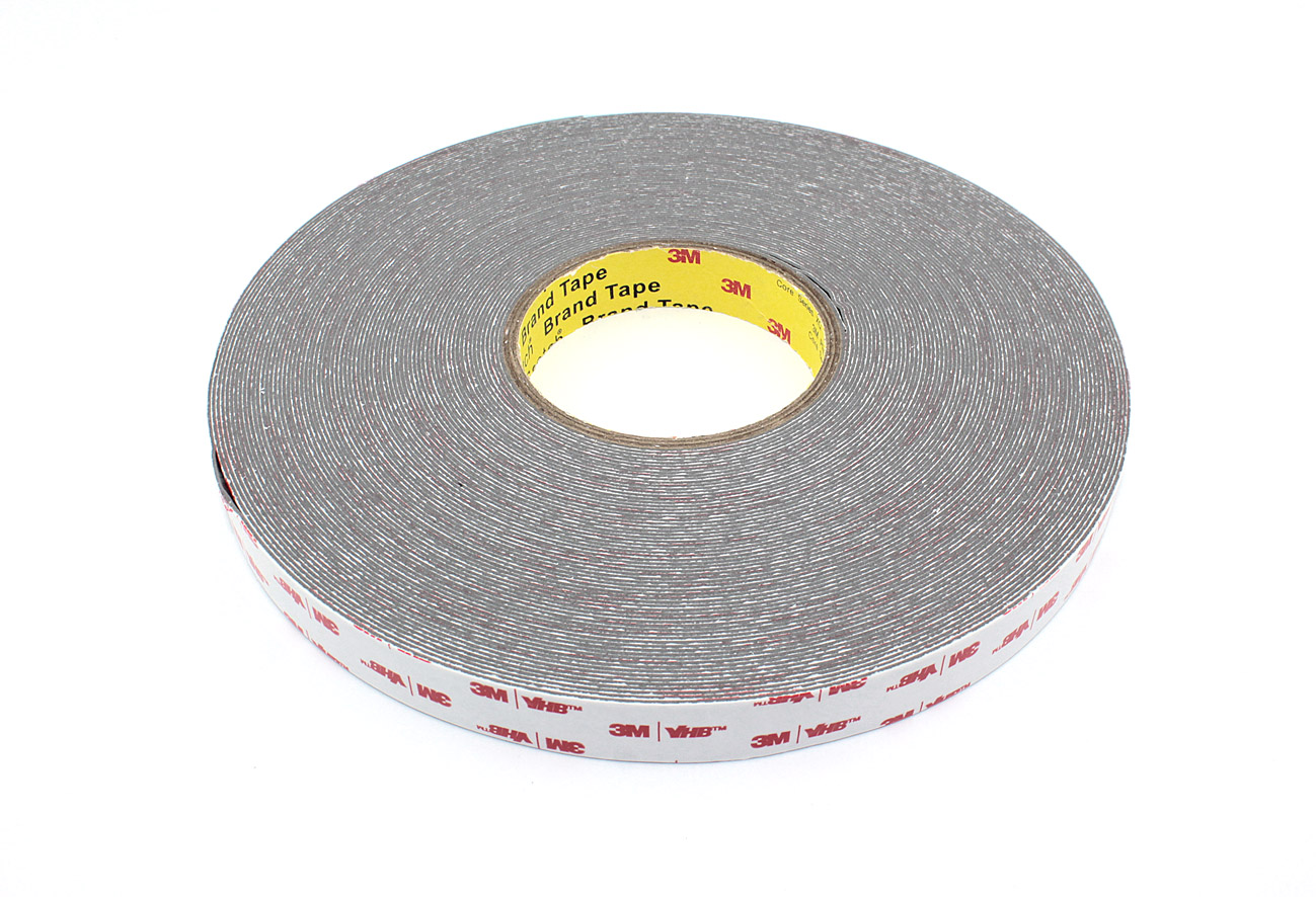 Скотч двусторонний вспененный 3M VHB  20 мм серый, 50 м