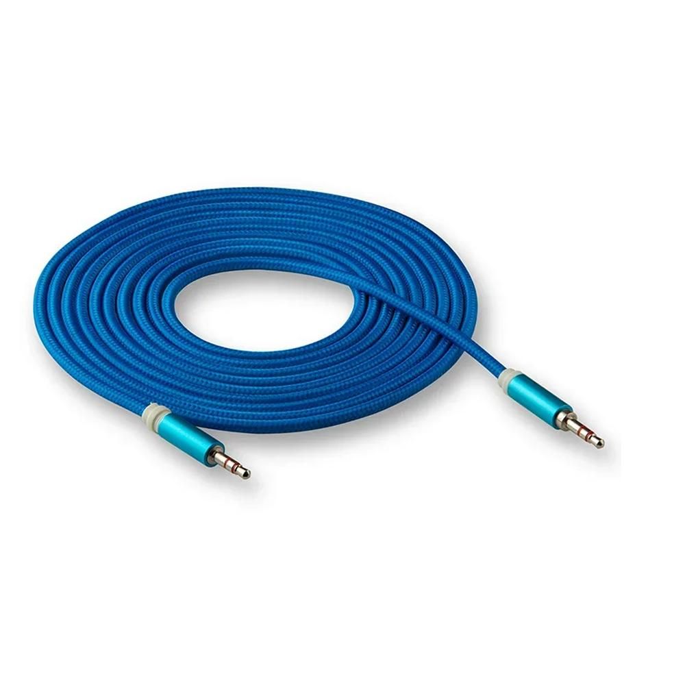 Кабель AUX WALKER WCA-520 синий (3м)