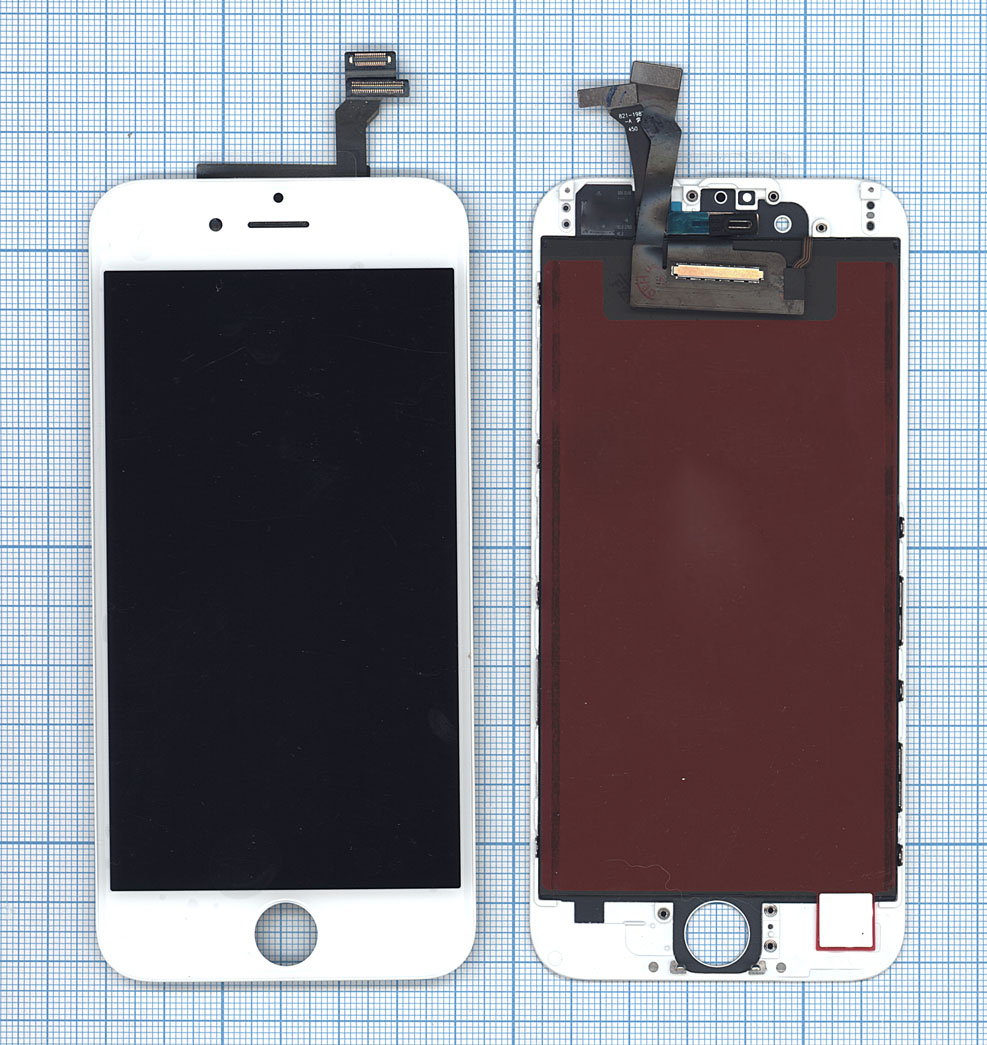 Дисплей для iPhone 6 в сборе с тачскрином (Foxconn) белый