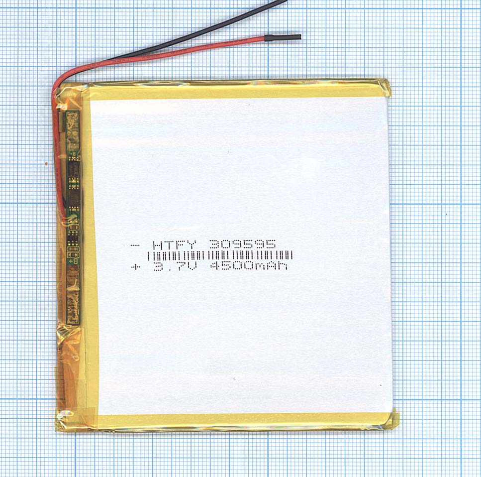 Аккумулятор Li-Pol (батарея) 3*95*95мм 2pin 3.7V/4500mAh