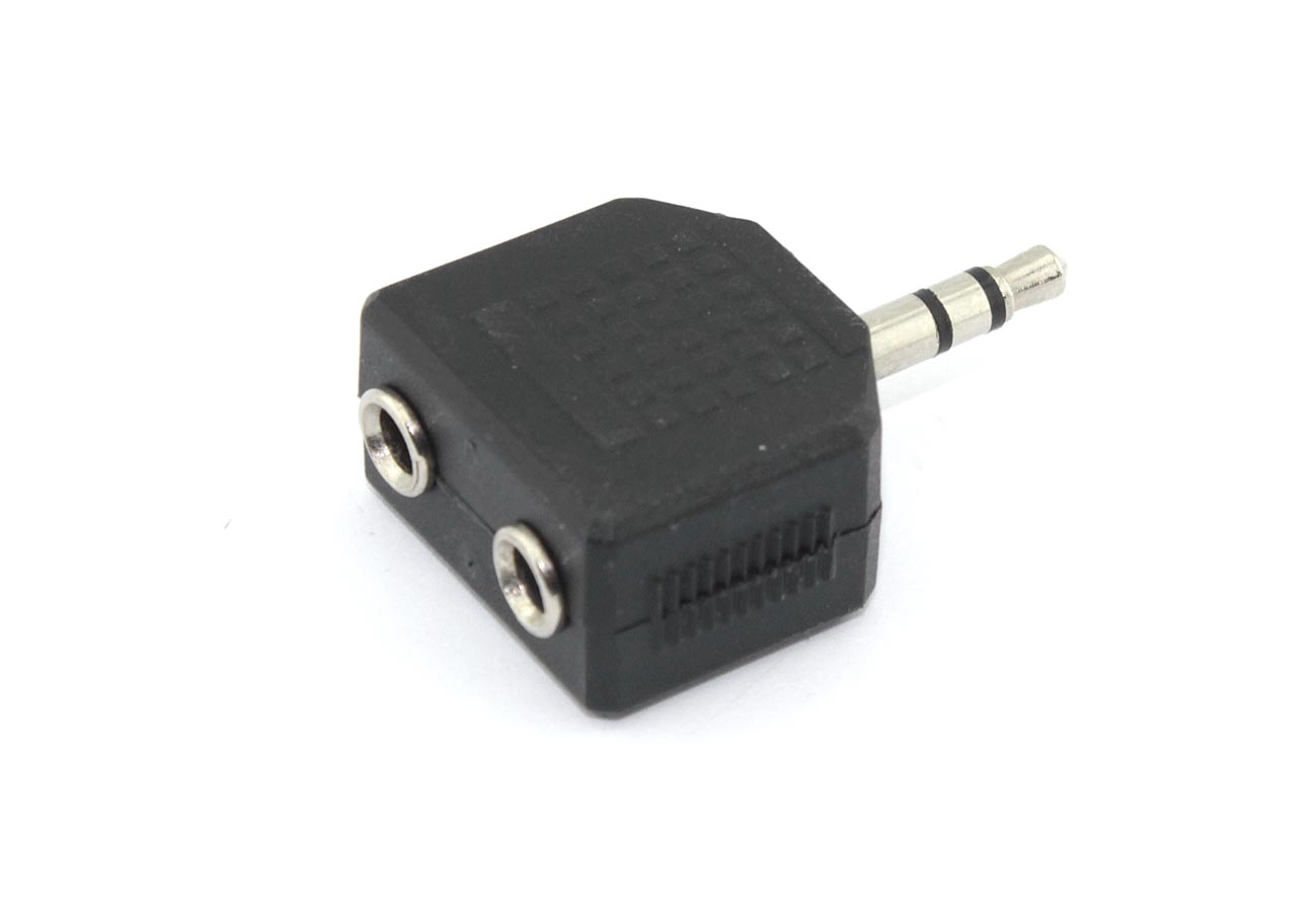 Разетвитель miniJack 1 папа - 2 мама