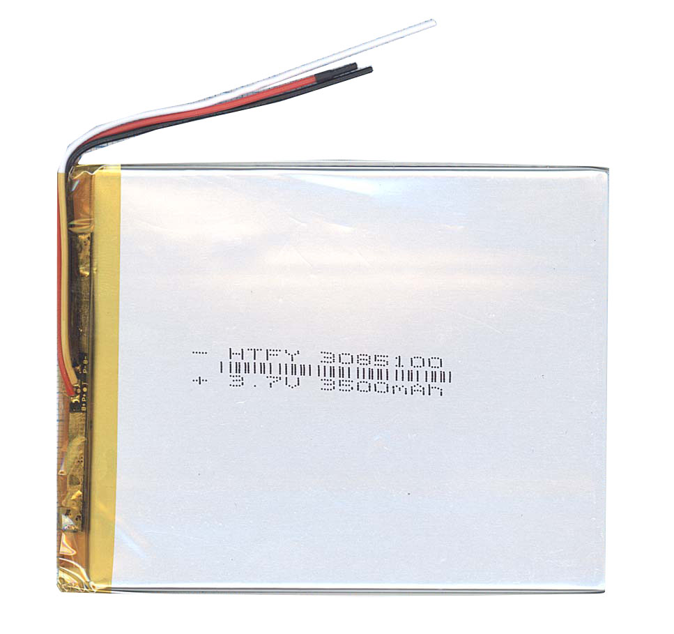 Аккумулятор Li-Pol (батарея) 3*85*100мм 3pin 3.7V/3500mAh