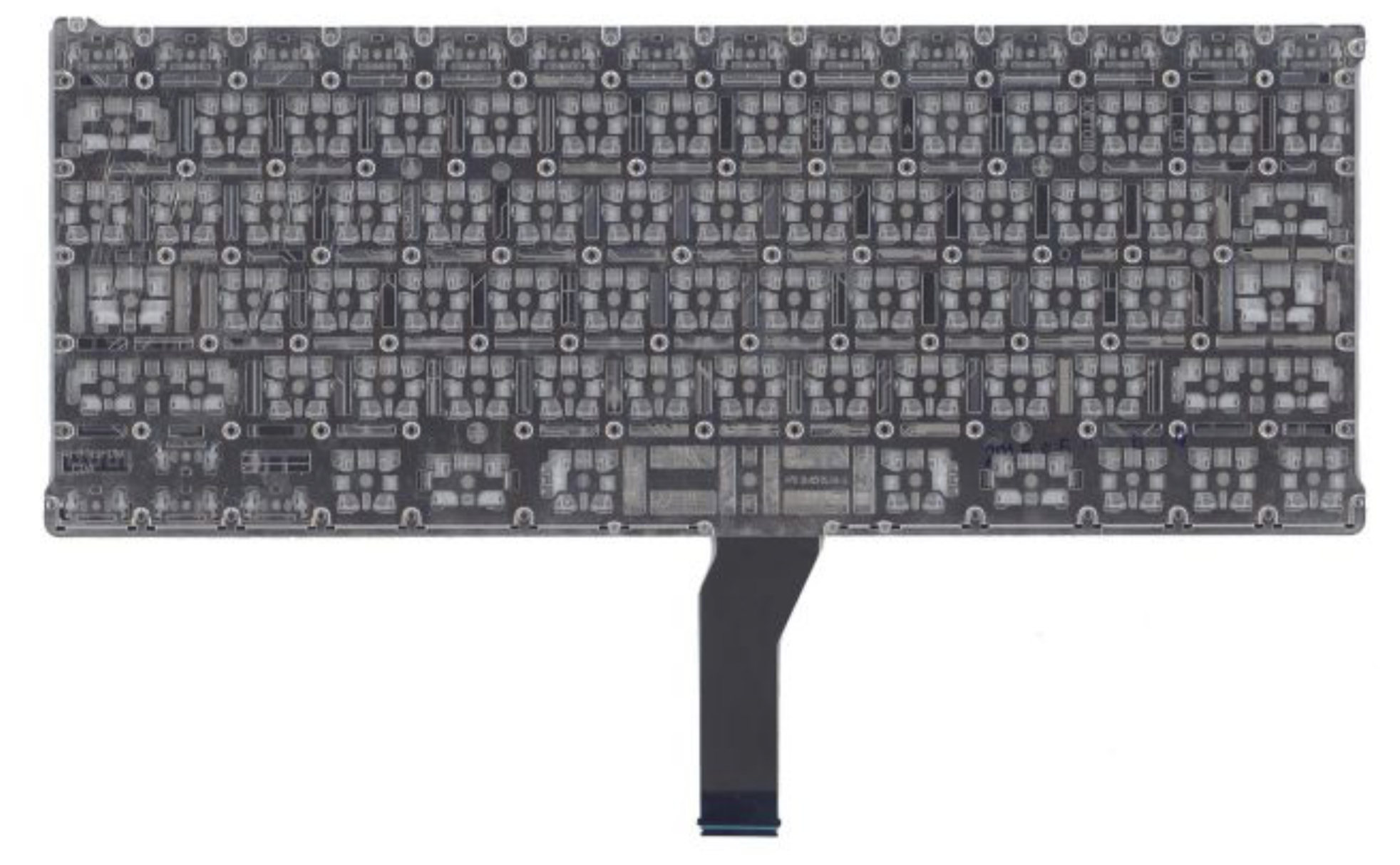 Клавиатура Apple MacBook Air 13.3" 2017 A1466 (MQD42LL/A) с подсветкой, плоский ENTER, OEM