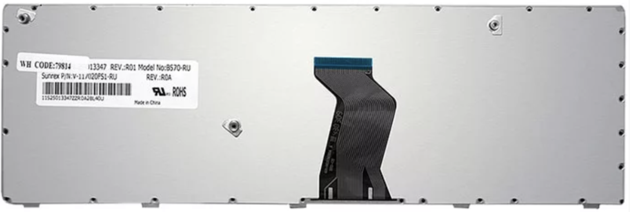 Клавиатура Lenovo IdeaPad B580 с черной рамкой, OEM