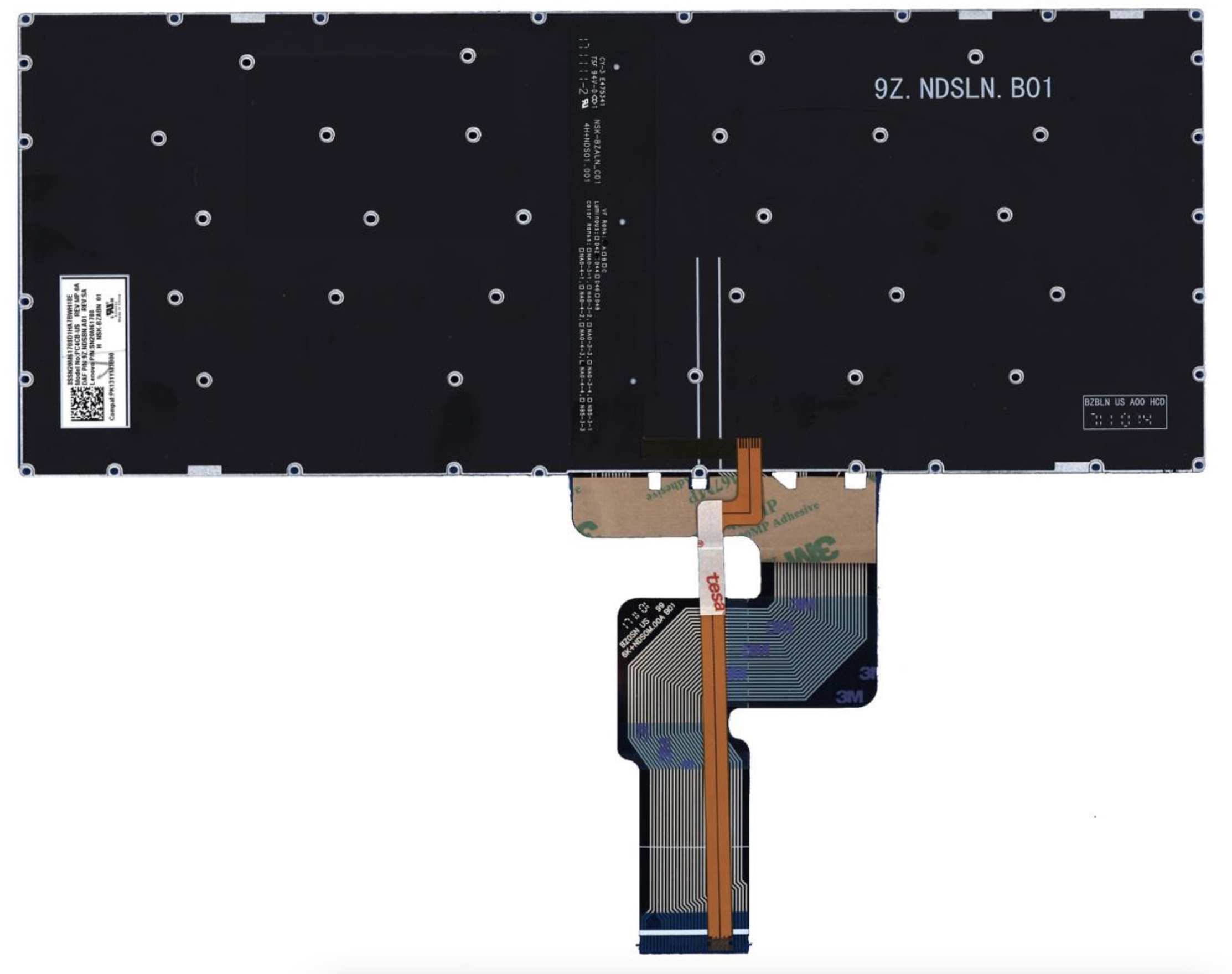 Клавиатура Lenovo IdeaPad C340-15IWL с подсветкой, OEM