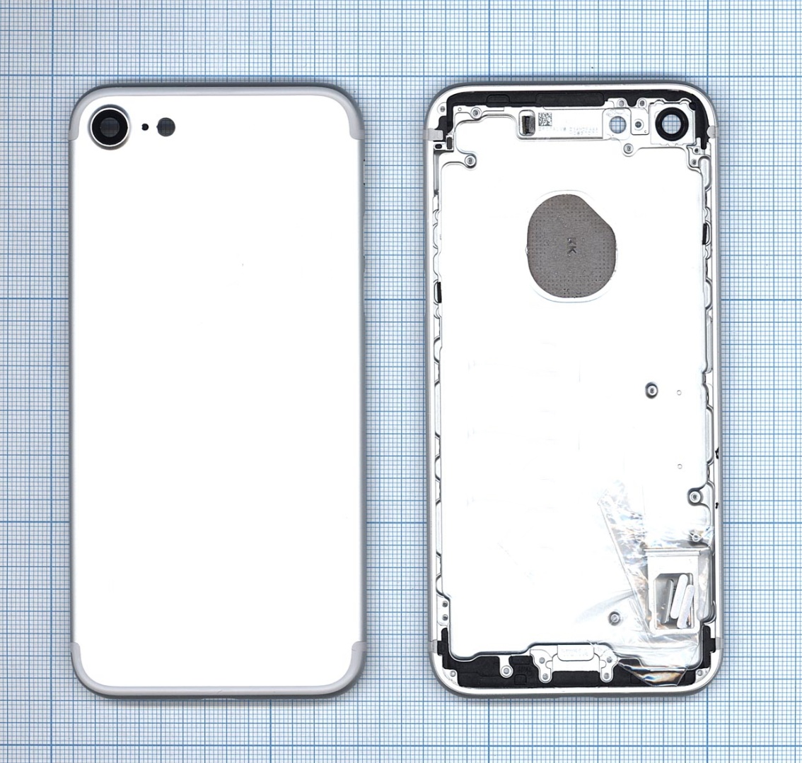 Задняя крышка для iPhone 7 (4.7) серебристаяя