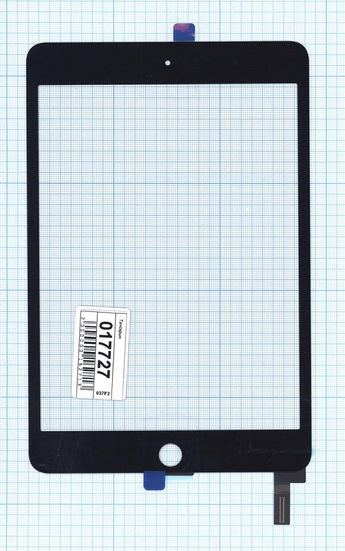Сенсорное стекло (тачскрин) для iPad mini 4 (A1538, A1550) черное