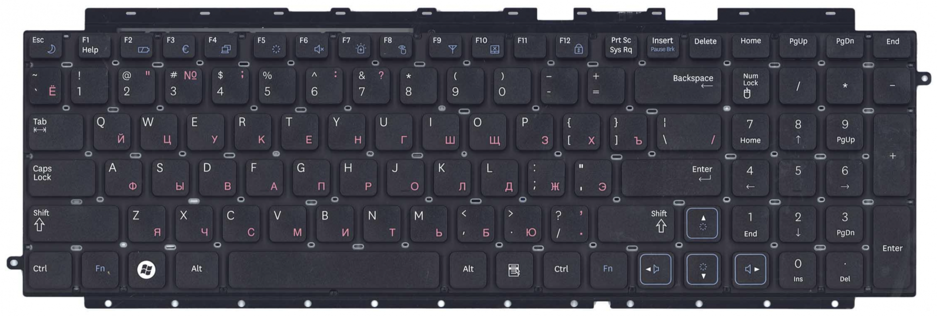 Клавиатура Samsung NP-RC710E OEM