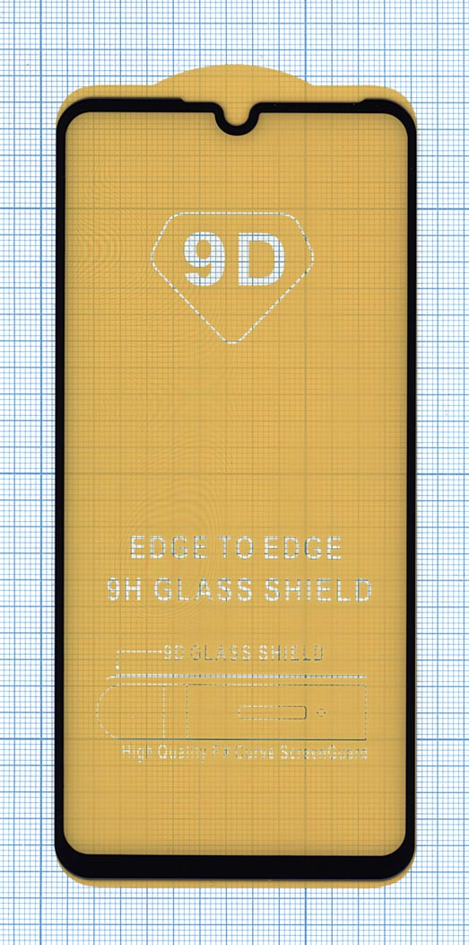 Защитное стекло "Полное покрытие" для Huawei P30 lite New Edition черное