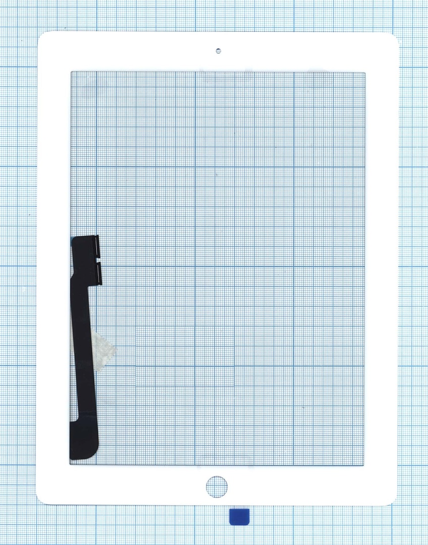 Сенсорное стекло (тачскрин) для iPad 3/4 белое