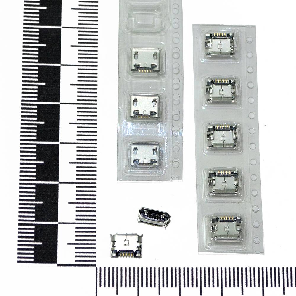 Системный разъем Alcatel OT810/990/4010/4010D/4012/5035/5035D/6033 (micro USB) (10шт)