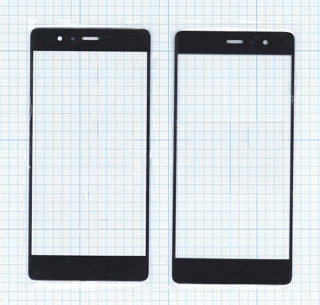 Стекло для Huawei P9 черное