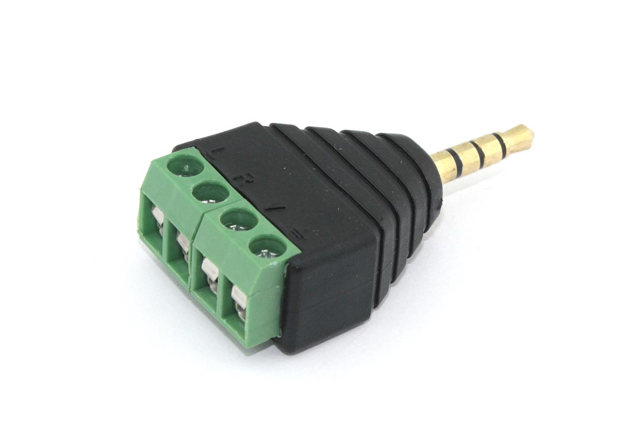 Сборный штекер miniJack 3.5 мм 3 канала