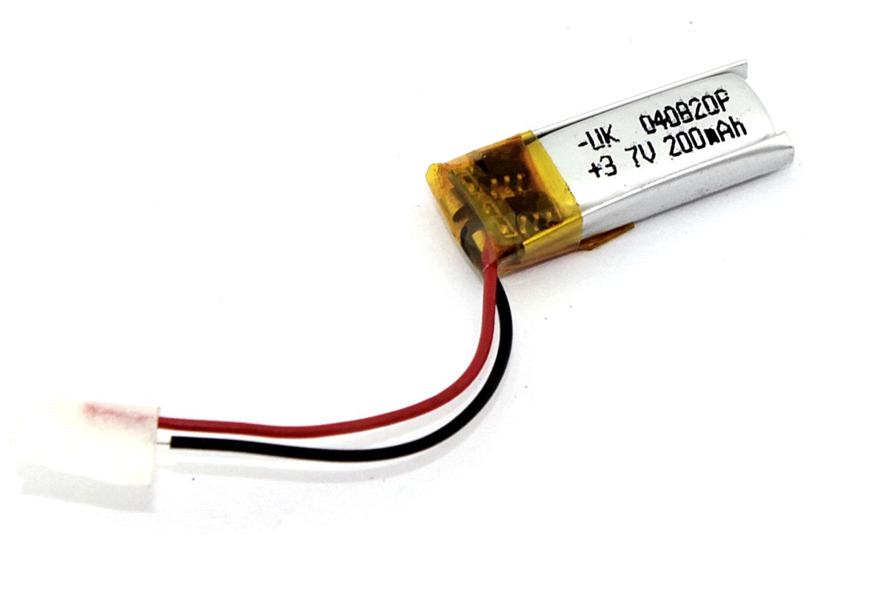 Аккумулятор Li-Pol (батарея) 4*08*20мм 2pin 3.7V/200mAh