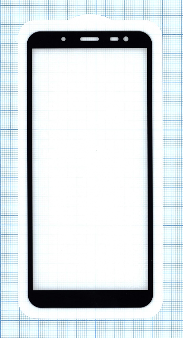 Защитное стекло для Samsung Galaxy J6 (2018) черное