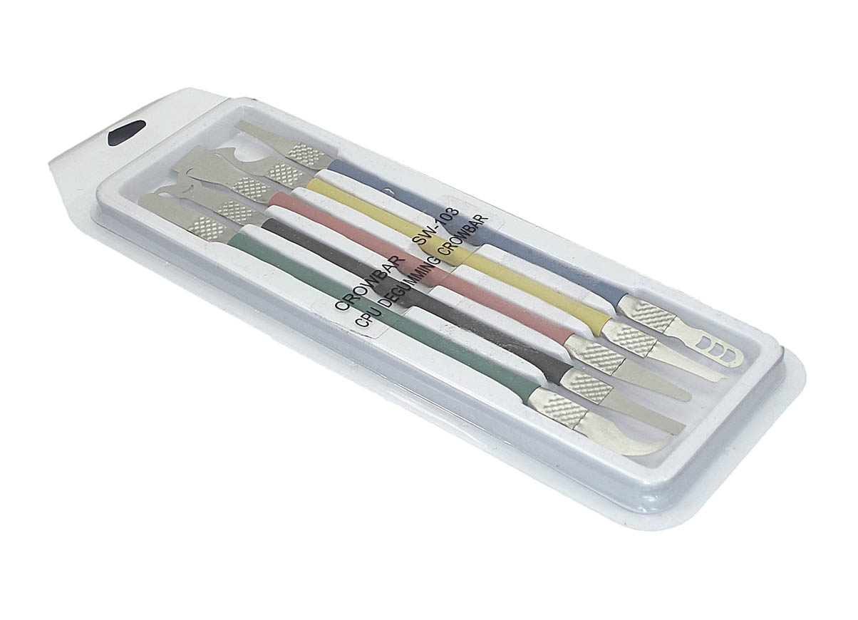 Набор разноцветных острых лопаток разной формы