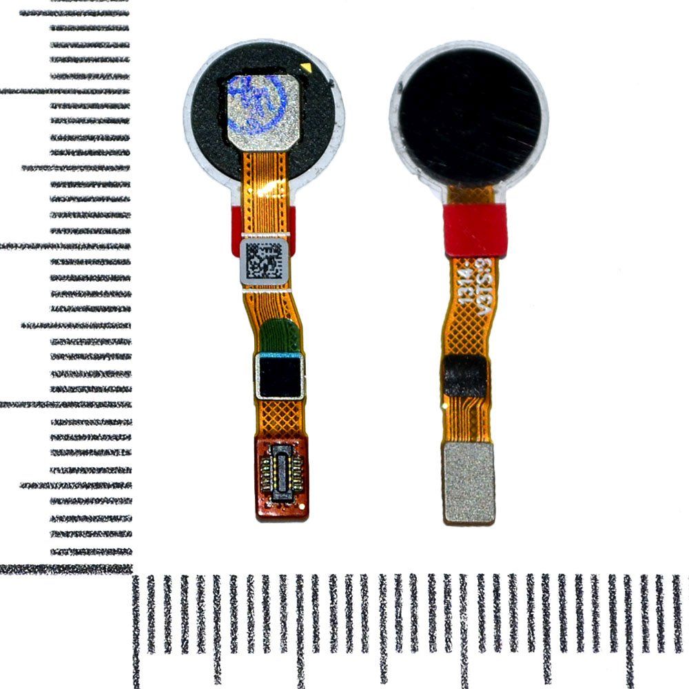 Шлейф Xiaomi Redmi Note 8 Pro + сканер отпечатка пальца черный orig Factory