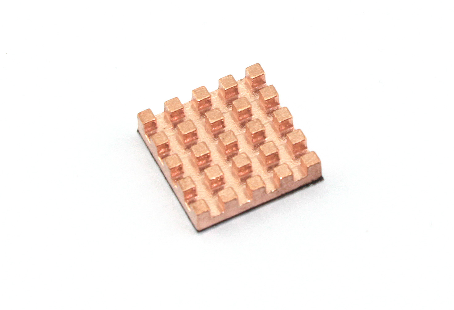 Медный радиатор14х14х3мм с термоскотчем 3M 9448A