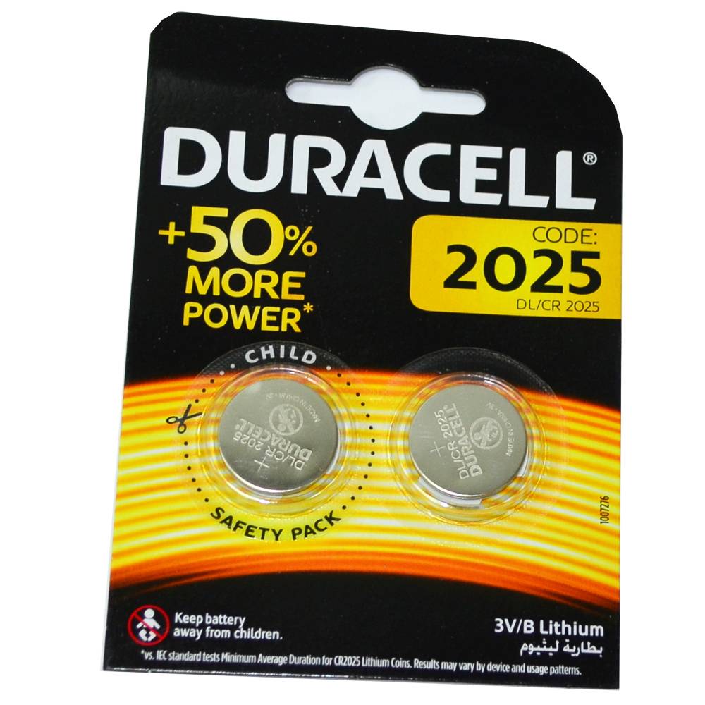 Элемент питания литиевый Duracell CR2025 (блистер/2шт)