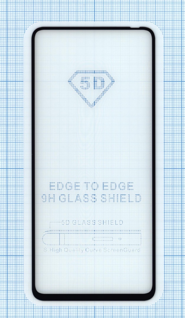 Защитное стекло "Полное покрытие" для Huawei Honor View 30 Pro (V30 Pro)