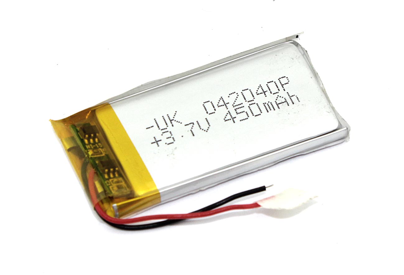 Аккумулятор Li-Pol (батарея) 4*20*40мм 2pin 3.7V/450mAh