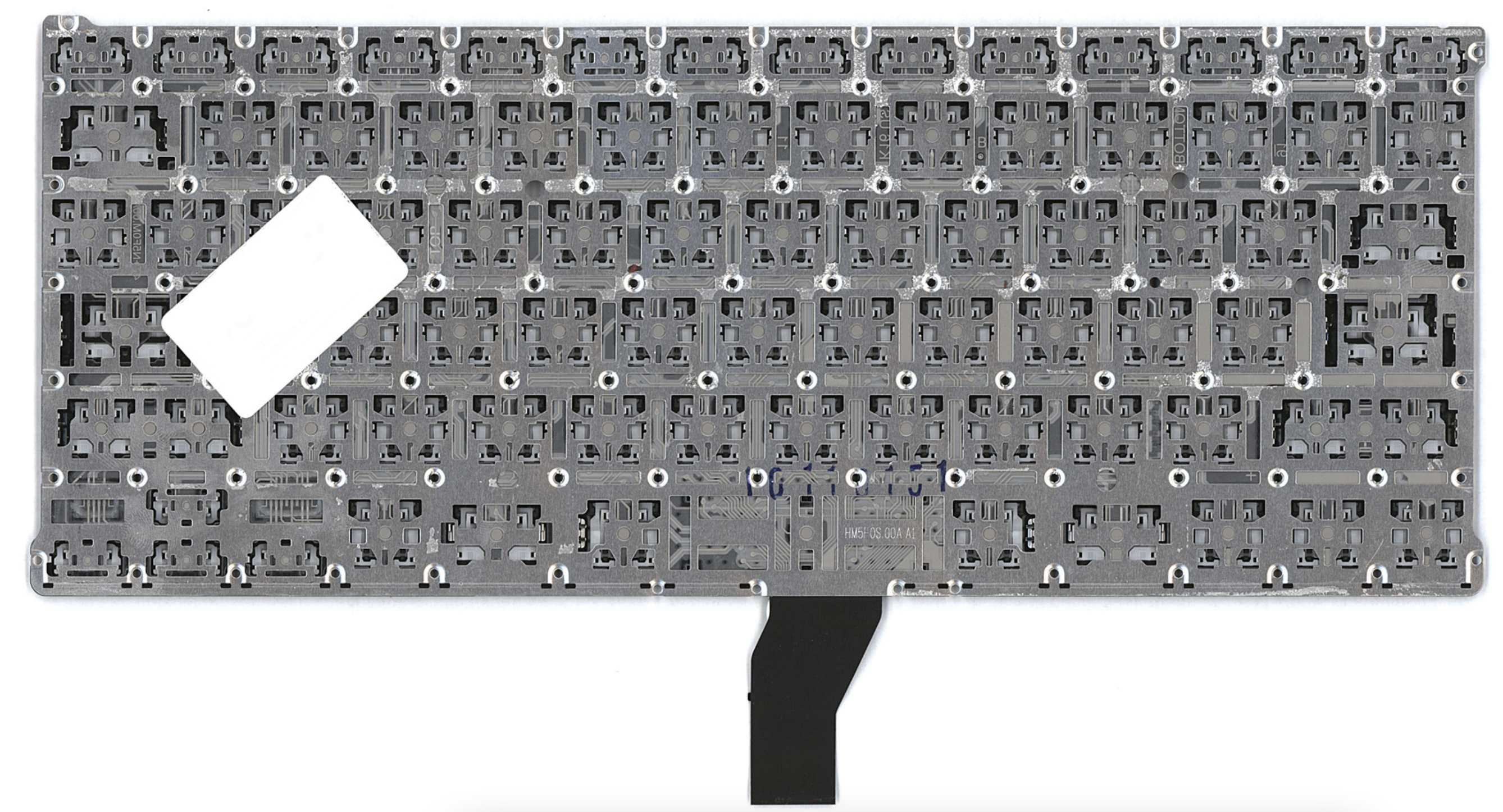 Клавиатура Apple MacBook Air 13.3" конец 2010 A1369 (MC503LL/A) плоский Enter, без подсветки, OEM