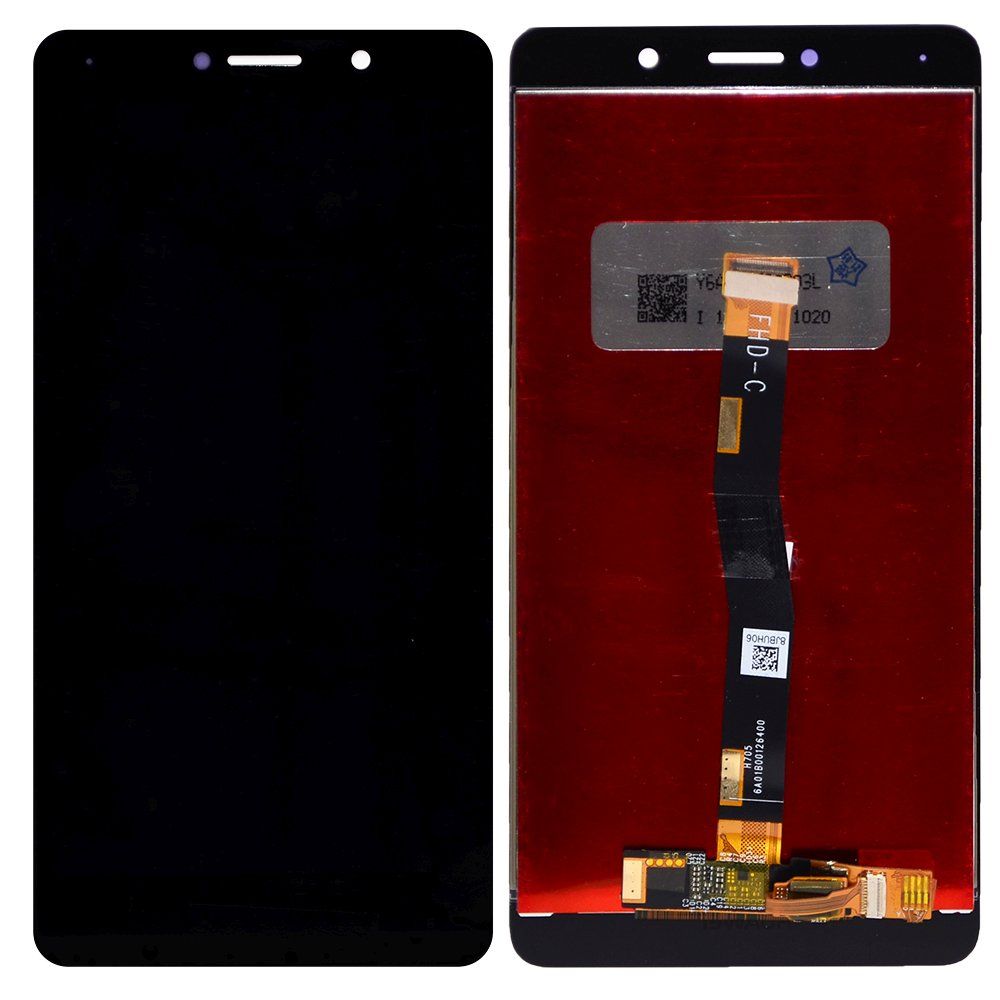 Дисплей Honor 6X (BLN-L21) + тачскрин черный /логотип Huawei/