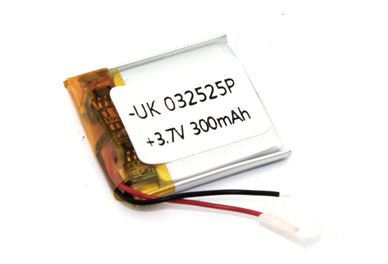 Аккумулятор Li-Pol (батарея) 3*25*25мм 2pin 3.7V/300mAh