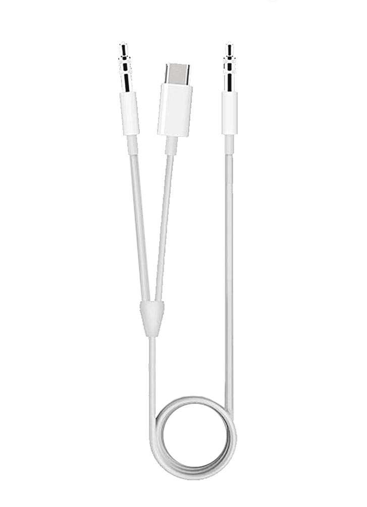 Аудио Адаптер MH-CM30 Type-C - 3,5mm plug 2 in 1 AUX (белый)