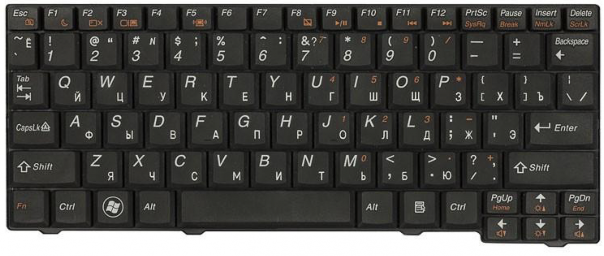 Клавиатура Lenovo IdeaPad S10-2 OEM