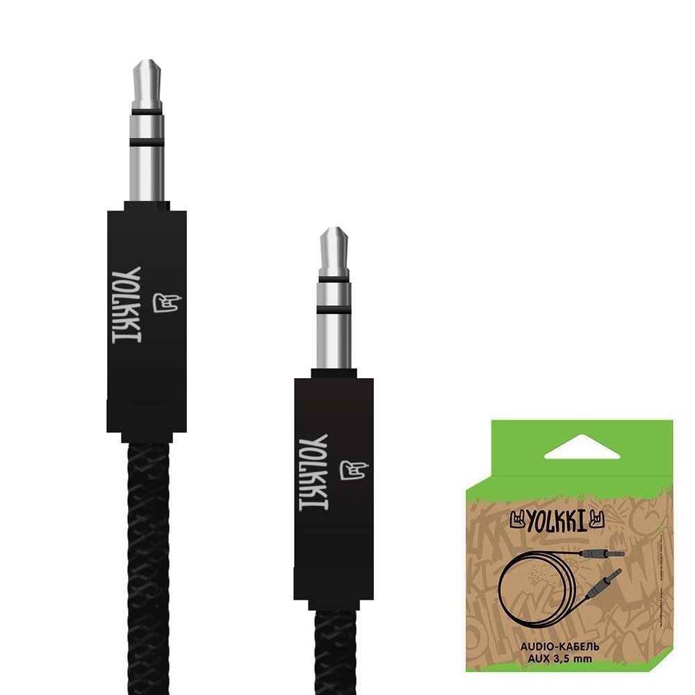 Кабель AUX YOLKKI Violin box черный (1м)
