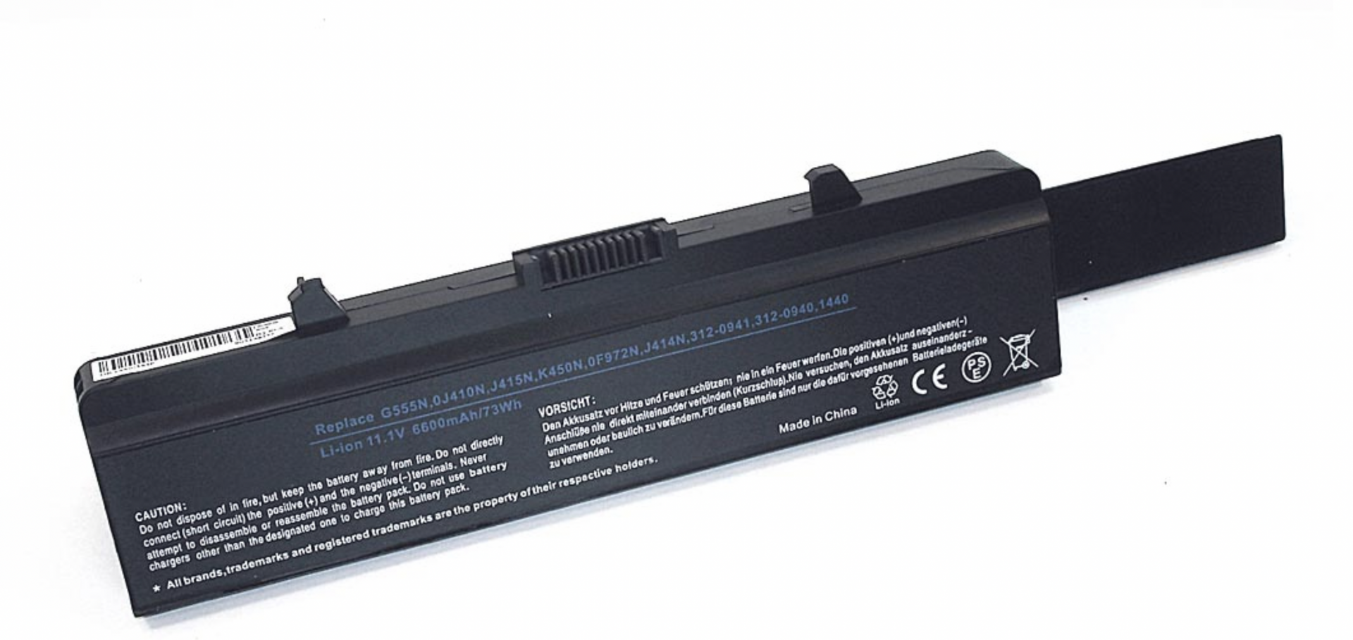 Аккумулятор Dell Inspiron 17 1750 11.1V, 6600mAh, OEM