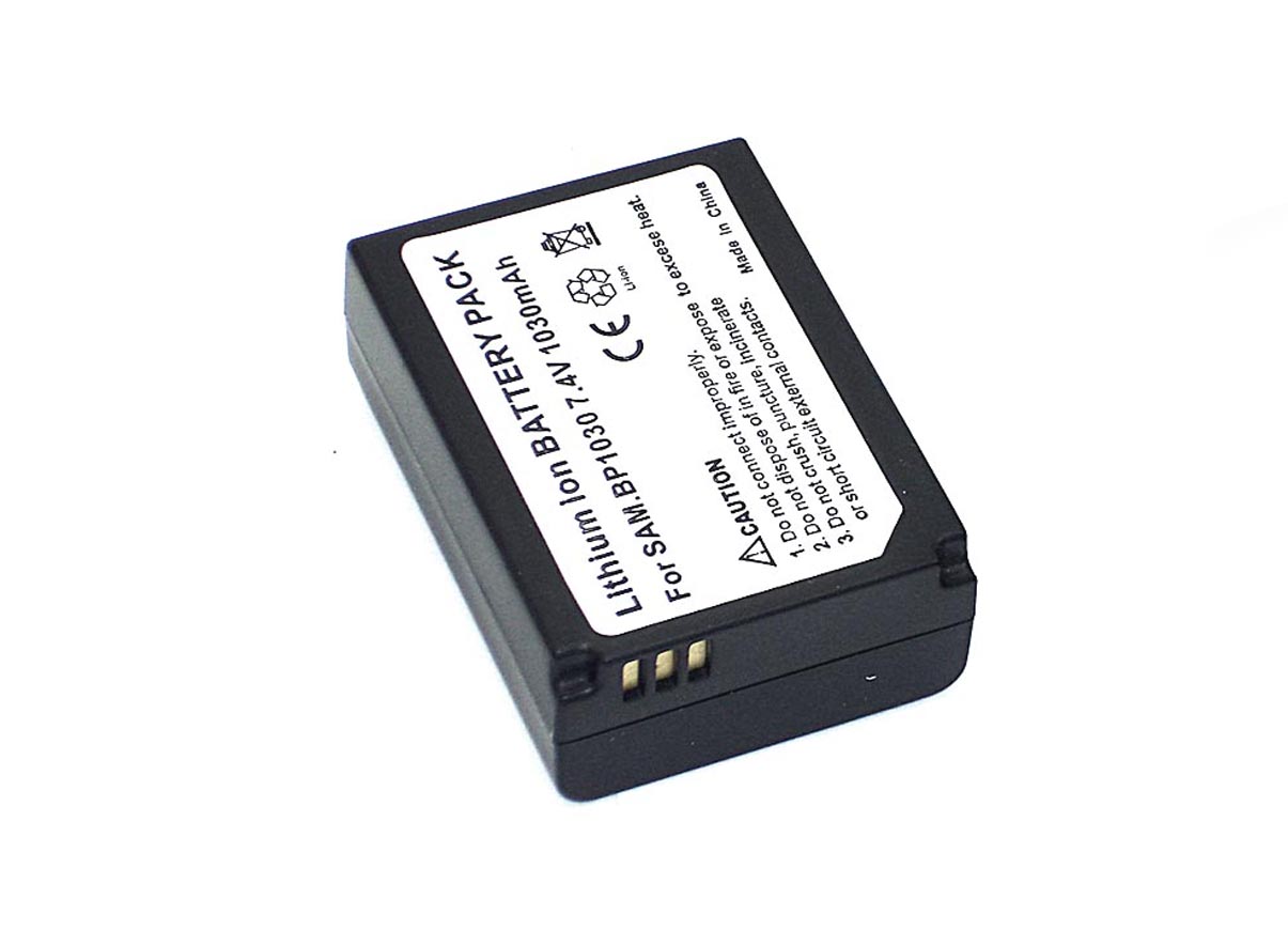 Аккумуляторная батарея для фотоаппарата Samsung NX200 (BP-1030) 7,4V 1030mAh