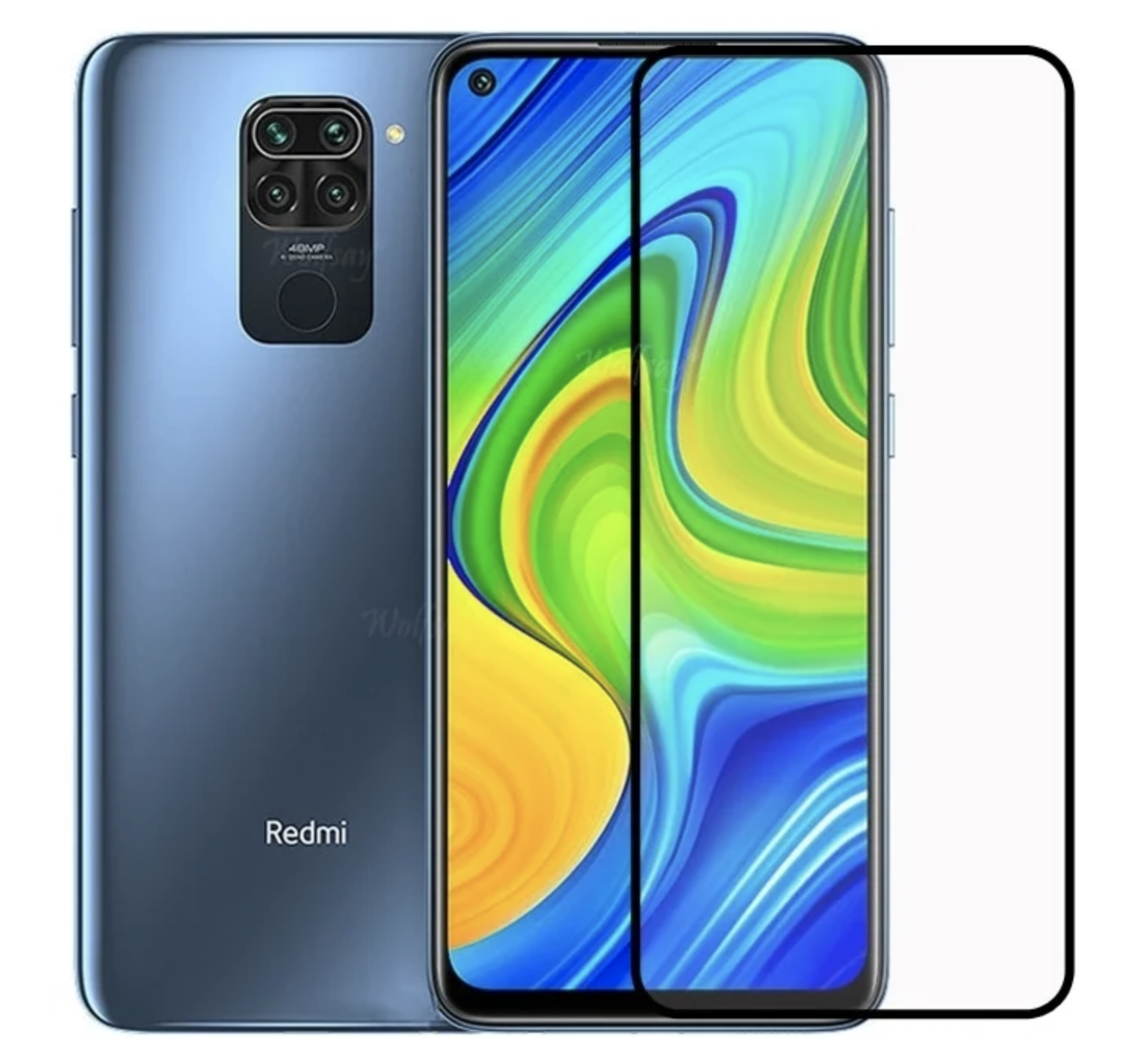 Защитное стекло YOLKKI 2.5D во весь экран Xiaomi Redmi Note 9