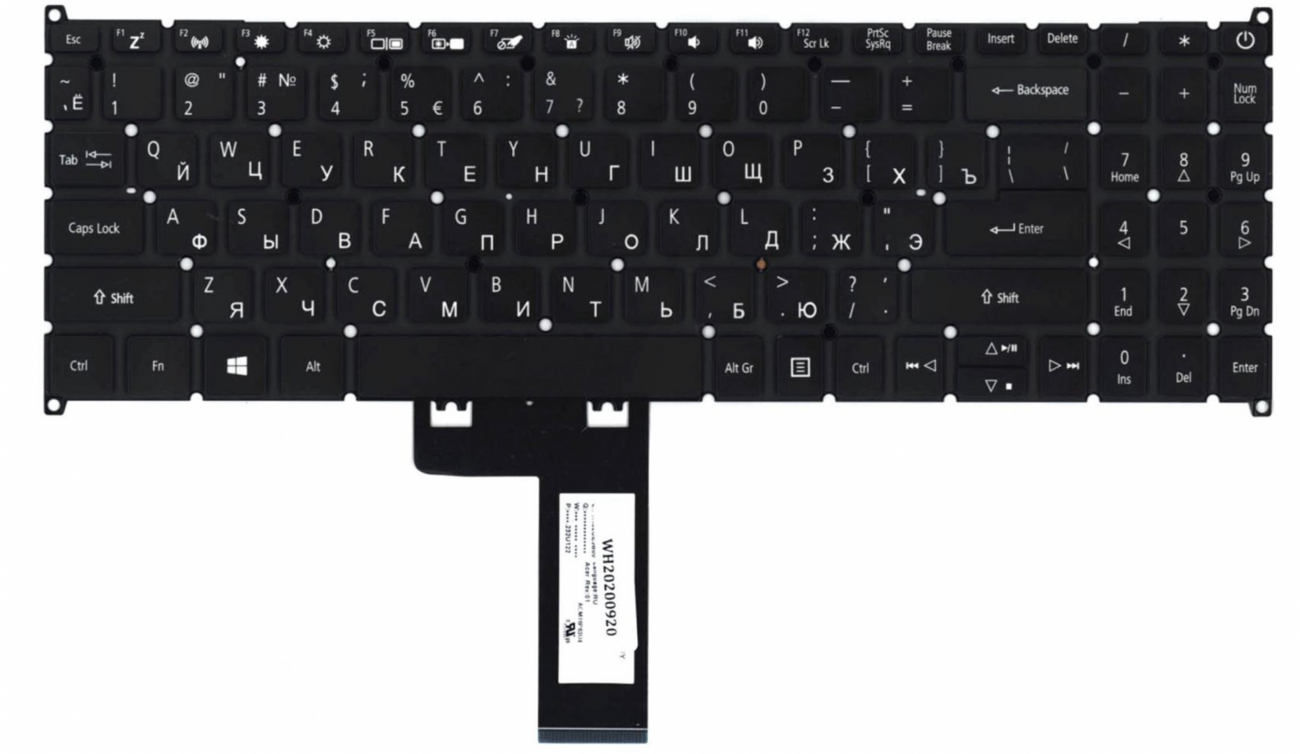 Клавиатура Acer Swift 3 SF315-41 с подсветкой, OEM