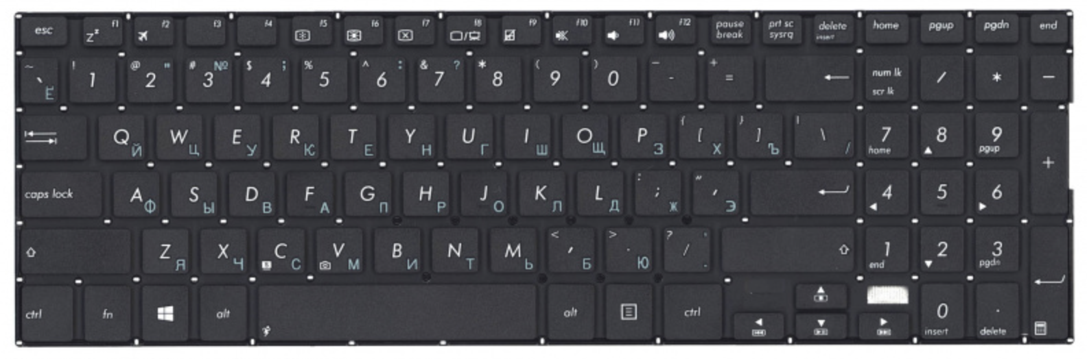 Клавиатура ASUS Transformer Book Flip TP500LB OEM