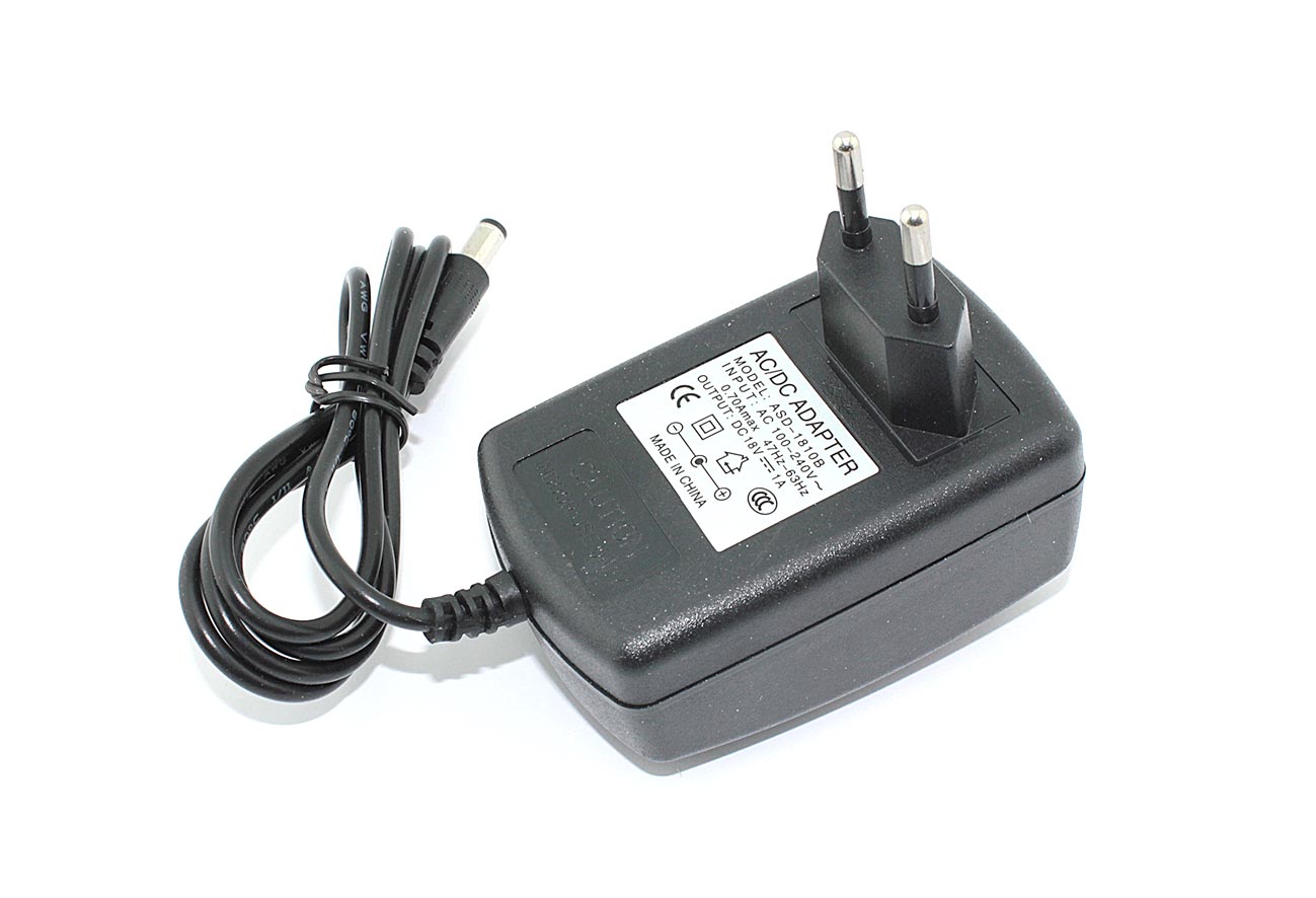 Блок питания (сетевой адаптер) 18V 1A 5.5x2.5